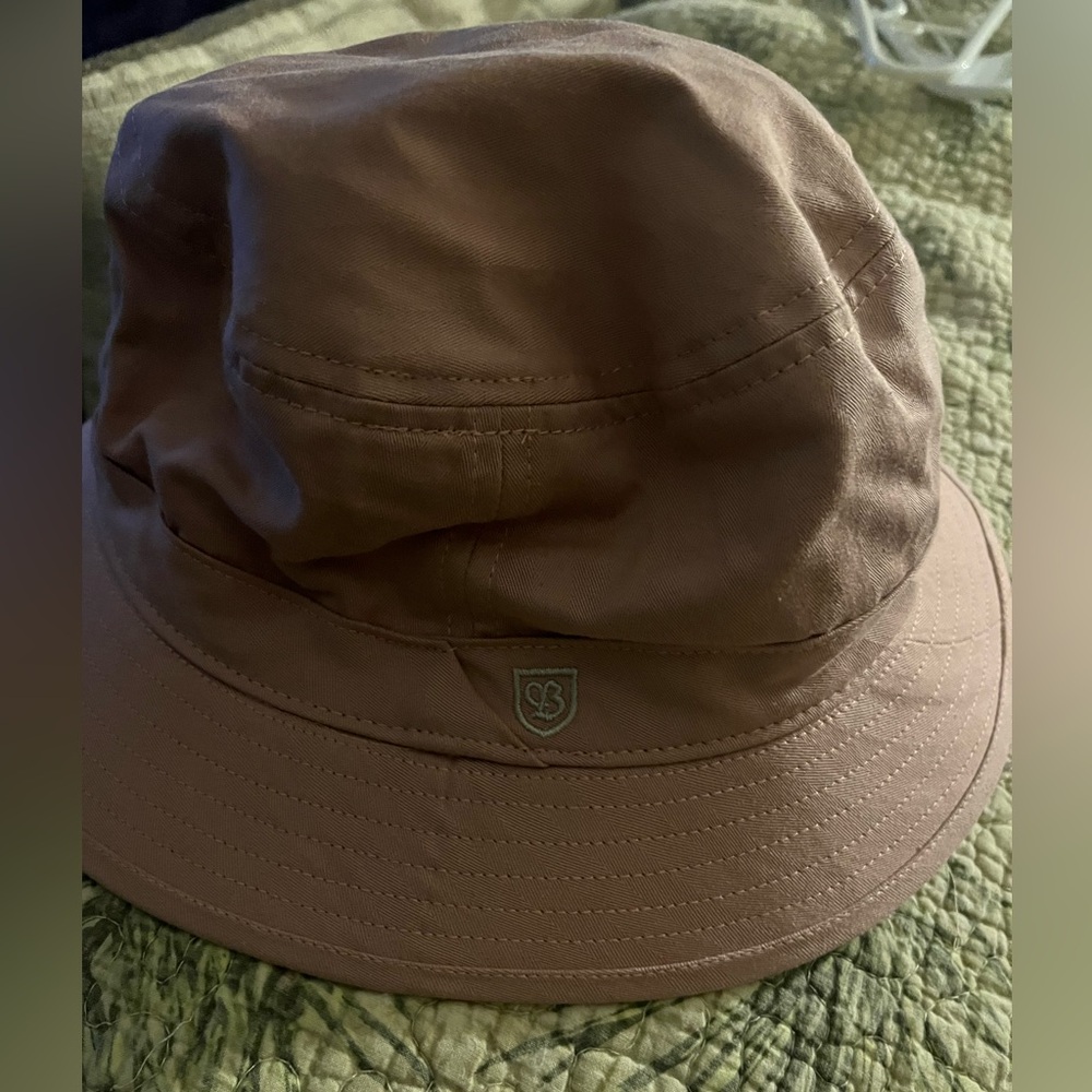 Brixton pink canvas bucket hat XS/S NWOT